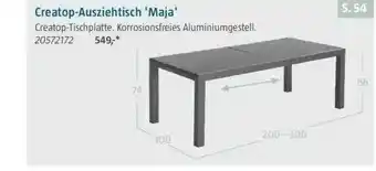 Bauhaus Creatop-ausziehtisch „maja“ Angebot