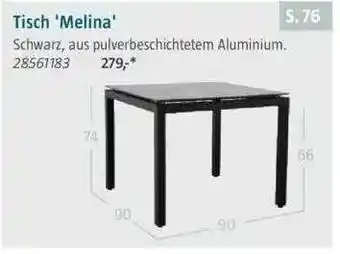 Bauhaus Tisch „melina“ Angebot