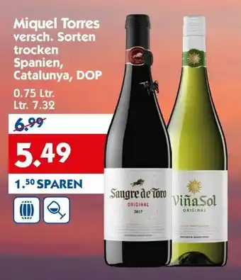 Hol'ab Getränkemarkt Miquel Torres 0,75L Angebot