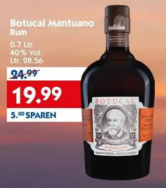 Hol'ab Getränkemarkt Botucal Mantuano Rum 0,7L Angebot