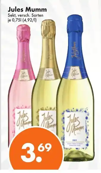 Trink und Spare Jules Mumm Sekt 0,75L Angebot