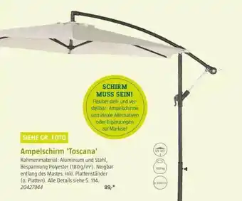 Bauhaus Ampelschirm „toscana“ Angebot