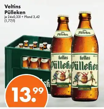 Trink und Spare Veltins Pülleken 24x0,33L Angebot