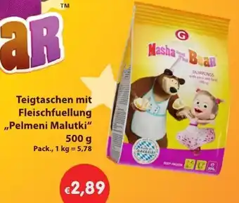 Mix Markt Teigtaschen mit Fleischfuellung Pelmeni Malutki 500g Angebot