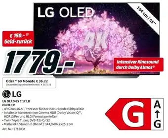 MediaMarkt LG OLED 65 C 17 LB OLED TV Angebot