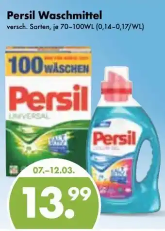 Trink und Spare Persil Waschmittel 70-100WL Angebot