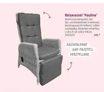 Bauhaus Relaxsessel „pauline“ Angebot