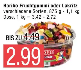 Marktkauf Haribo Fruchtgummi oder Lakritz 875g-1,1kg Angebot