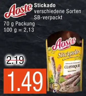 Marktkauf Aoste Stickado 70g Packung Angebot