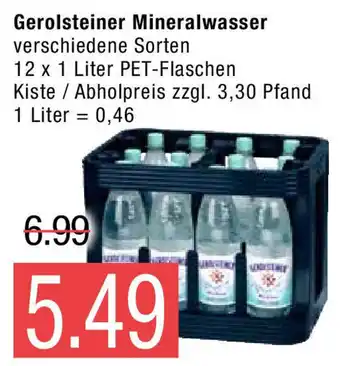 Marktkauf Gerolsteiner Mineralwasser  12x1L Angebot