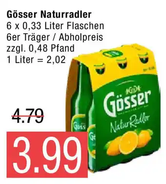 Marktkauf Gösser Naturradler 6x0,33L Angebot