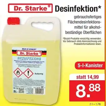 Zimmermann Dr. Starke Desinfektion Angebot