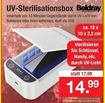 Zimmermann Beldray UV Sterilisationsbox Angebot