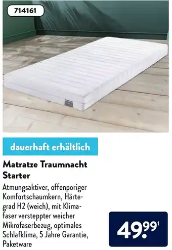 Aldi Nord Matratze Traumnacht Starter Angebot