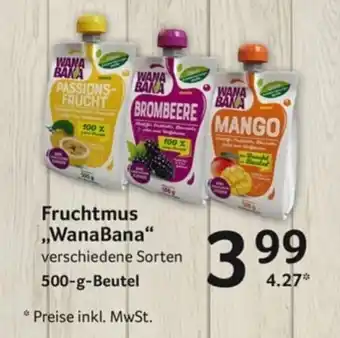 Selgros Fruchtmus ,,WanaBana''  500 g beutel Angebot