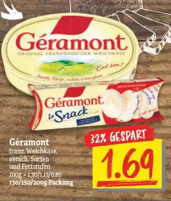 NP Discount Géramont 130/150/200g Angebot