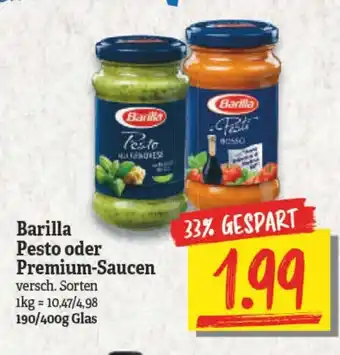 NP Discount Barilla Pesto oder Premium Saucen 190/400g Angebot