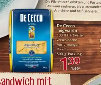 Selgros De Cecco Teigwaren 500 g packung Angebot