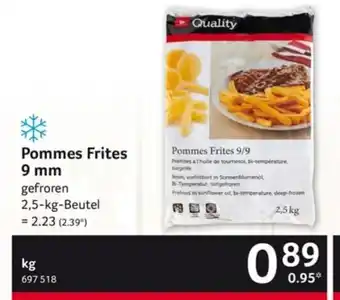 Selgros Pommes Frites 9 mm Angebot