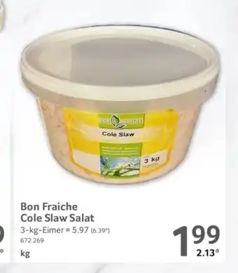 Selgros Bon Fraiche Cole Slaw Salat 3 kg Eimer Angebot