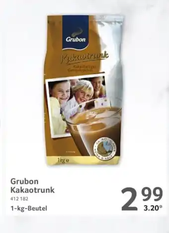 Selgros Grubon Kakaotrunk 1 kg beutel Angebot