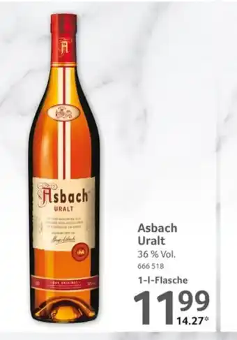 Selgros Asbach Uralt 1 l Flasche Angebot