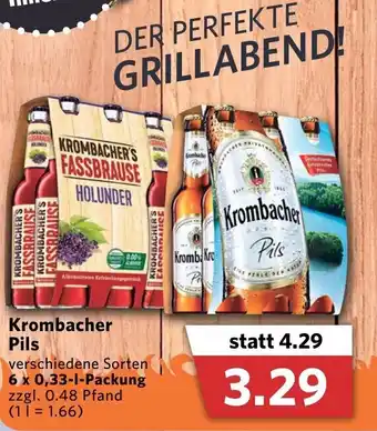 Combi Krombacher Pils 6x0,33L Angebot