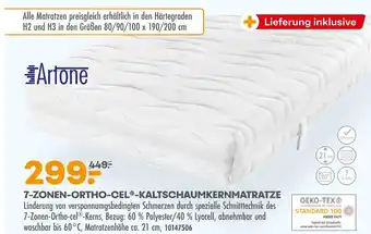 Möbel Kraft Artone 7-zonen-ortho-cel-kaltschaumkernmatratze Angebot