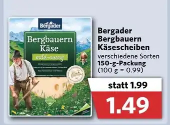 Combi Bergader Bergbauern Käsescheiben 150g Angebot