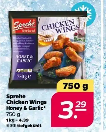 NETTO Sprehe Chicken Wings Honey & Garlic 750 g Angebot