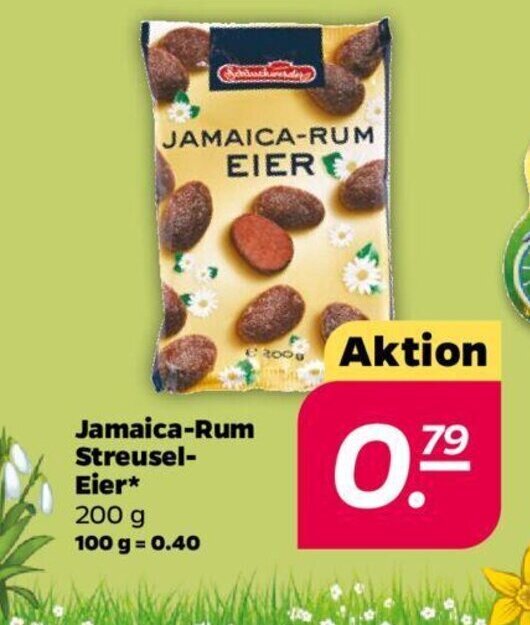 JamaicaRum StreuselEier 200 g Angebot bei NETTO