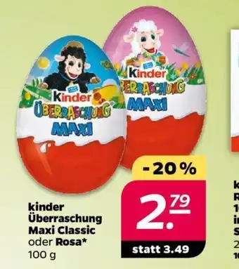 NETTO Kinder Uberraschung Maxi Classic oder Rosa 100 g Angebot