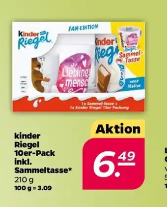 NETTO Kinder Riegel 10er-Pack inkl. Sammeltasse 210 g Angebot