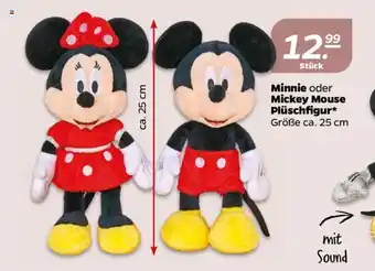 NETTO Minnie oder Mickey Mouse Pluschfigur 25 cm Angebot