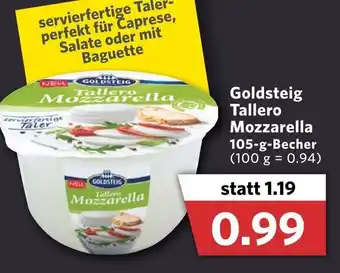 Combi Goldsteig Tallero Mozzarella 105g Becher Angebot