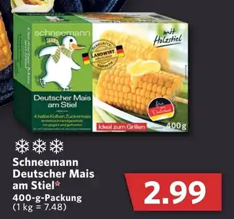 Combi Schneemann Deutscher Mais am Stiel 400g Angebot