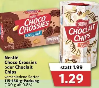 Combi Nestlé Choco Crossies oder Choclait Chips 115-150g Angebot