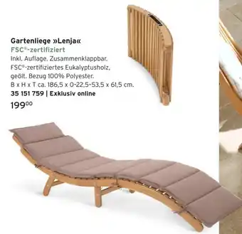 Tchibo Gartenliege Lenja Angebot