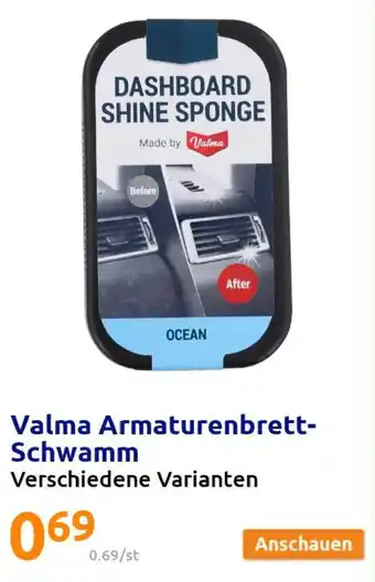 Action Valma Armaturenbrett Schwamm Angebot