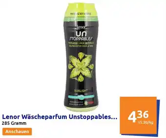 Action Lenor Wäscheparfüm Unstoppables 285 Gramm Angebot