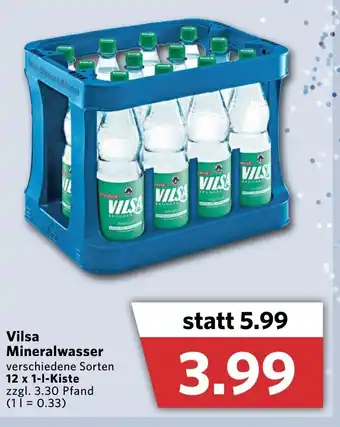 Combi Vilsa Mineralwasser 12x1L Angebot