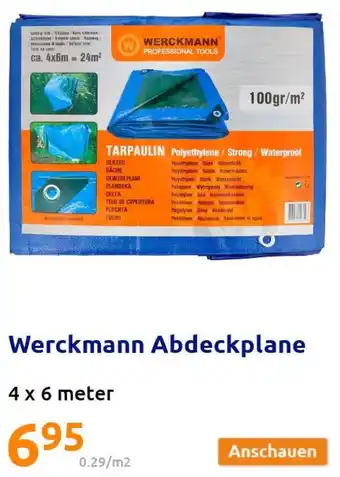 Action Werckmann Abdeckplane 4x6 meter Angebot