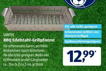 Aldi Süd Santos BBQ Edelstahl Grillpfanne Angebot