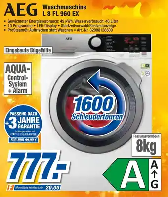 expert Techno Land AEG Waschmaschine L 8 FL 960 EX Angebot