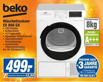 expert Techno Land Beko Wäschetrockner EX 856 GX Angebot