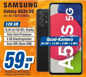 expert Techno Land Samsung Galaxy A52s 5G Angebot