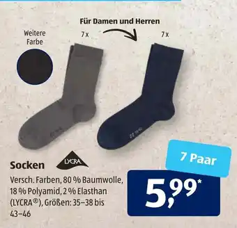 Aldi Süd Socken Angebot