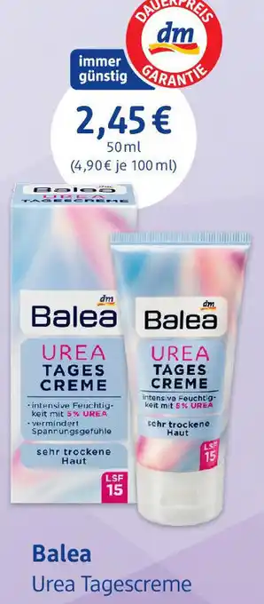 dm drogerie Balea Urea Tagescreme 50ml Angebot