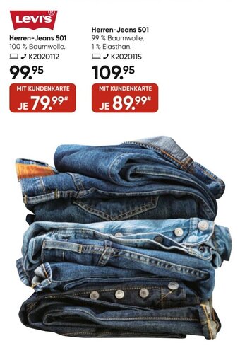Galeria Levi's Herren Jeans 501 Angebot