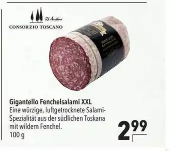 CITTI Markt Consorzio Toscano Gigantello Fenchelsalami XXL Angebot